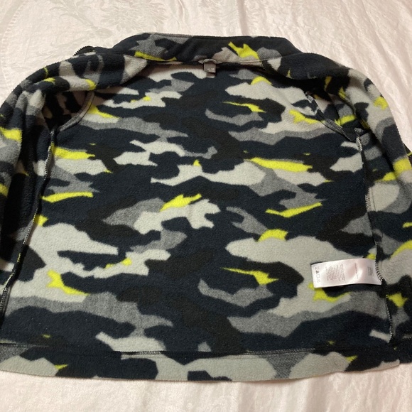 Kids Eddie Bauer Camouflage Fleece Zip Up Jacket Size Large (14) - Picture 3 of 12